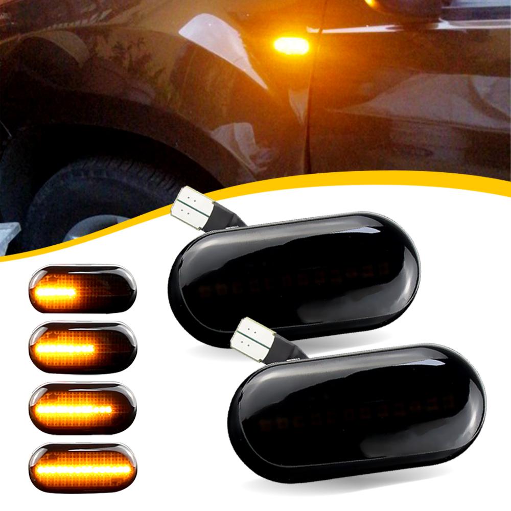 2PCS Car LED Side Marker Fender Dynamic Flowing Turn Signal Lights For Opel MOVANO Combi Kasten Pritsche/Fahrgestell Kipper