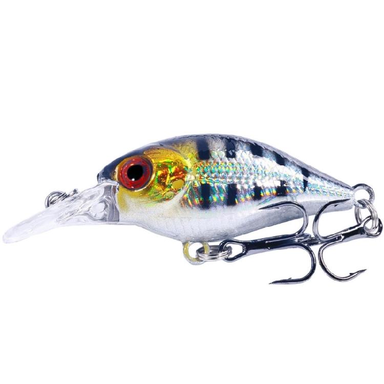 5Pcs Small Crankbait Wobbler Artificial Hard Baits Topwater Crank Wobbler with Tackle Box Plastic Fishing Baits
