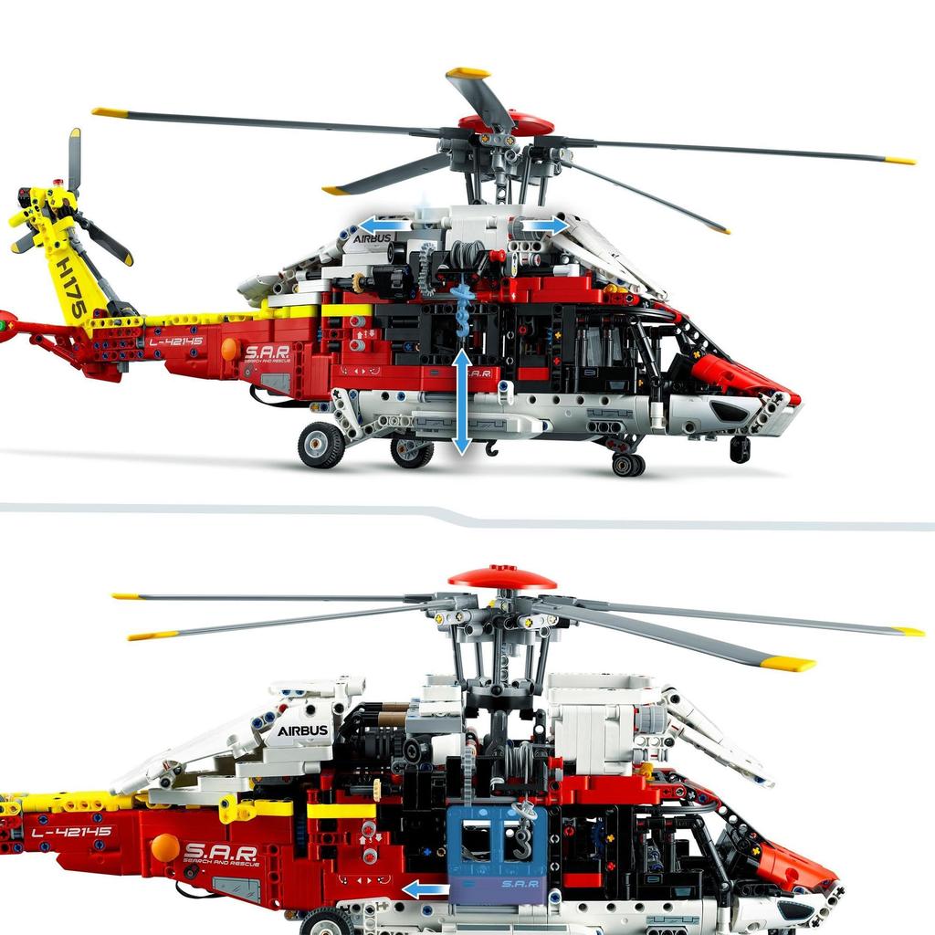 LEGO Technic Airbus H175 Rescue Helicopter 42145 Toy Block Present Rescue Car Car Boys Ages 11 and Up
