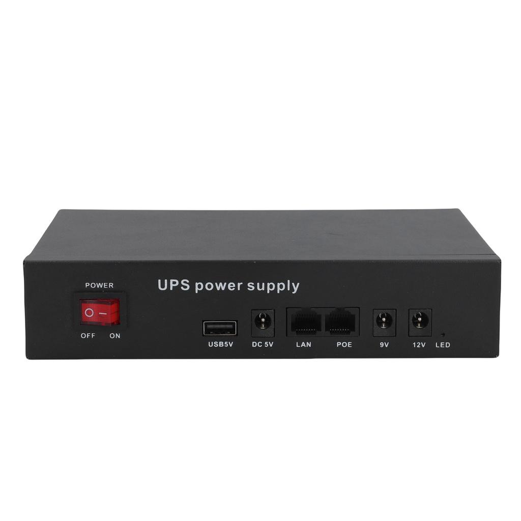 UPS Power Supply 12000mAh  5V9V12V POE24V Output Uninterruptible Battery Backup for Household Appliances