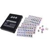 Chinese Mahjong Acrylic Tiles Mini Mahjong Set Portable Mahjong Board Game for Family Party Gifts