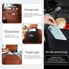 New Car Storage Bag, Storage Box, Car Trash Can, Portable Folding Storage Bag Organized Sleek Leather Car Seat Organizer-Durable