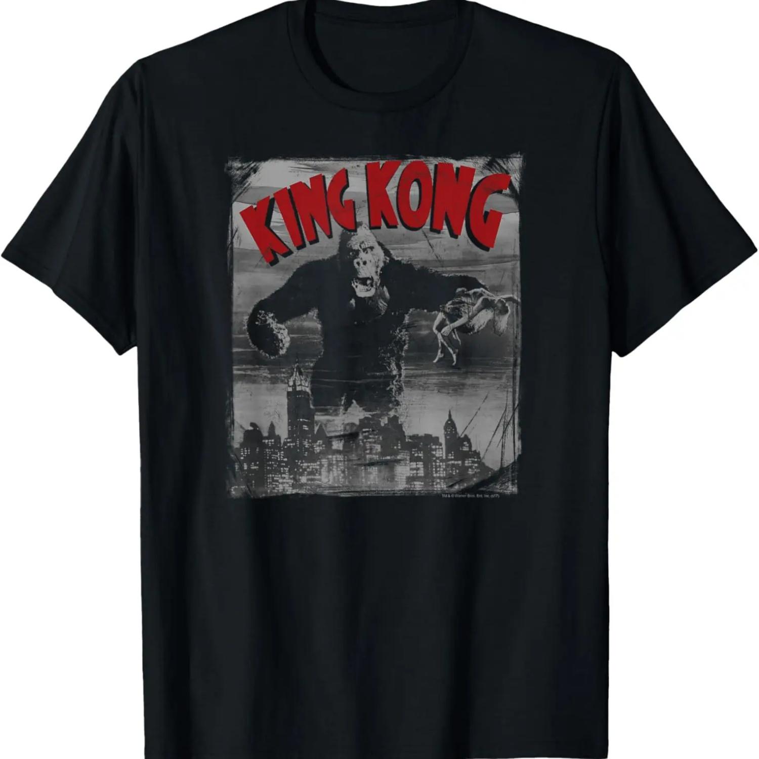 King Kong City Poster T-Shirt S чёрный