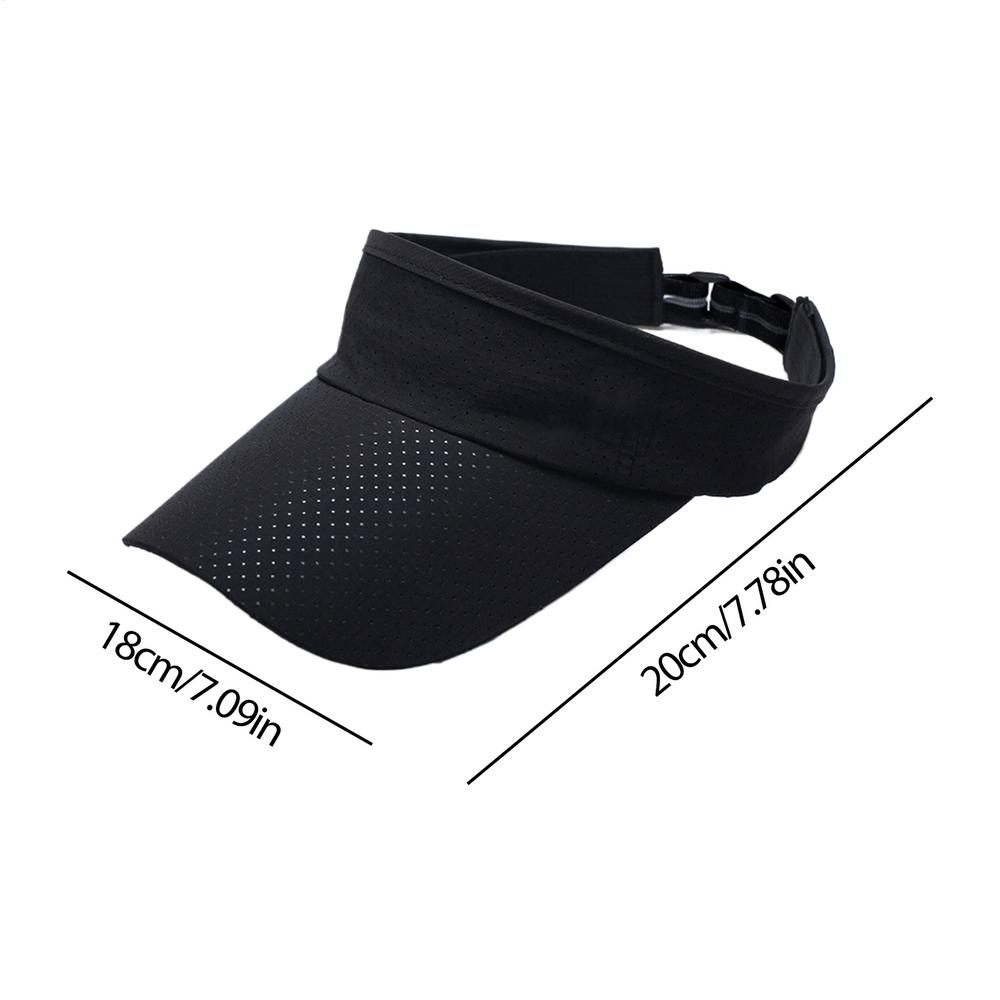 tennis Golf Running Hat Wide Brim Sunscreen Baseball Hat Breathable Mesh Sun Visor summer sun visor sports sun hat Sports Caps чёрный