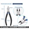High-Quality Alloy Steel Japanese Mini Angled Cutters for Network Cable - Flat Jaw Shears with Angled Tip