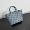 Woven Leather Tote Bag Women Medium Crossbody Handbag Daily Use