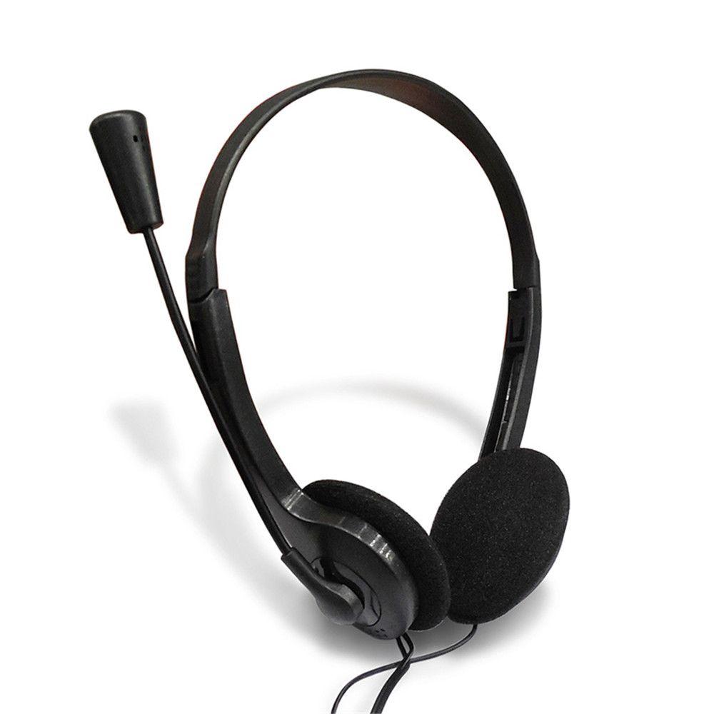 3.5mm with Microphone Noise Cancelling Earphone Headset Stereo Headphones Wired