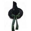 Accessoires de fête Chapeau d'Halloween à nœud en satin Pendentif étoile Voile Chapeau de sorcier Haut pointu conique gothique Masque de bal Événement Cosplay