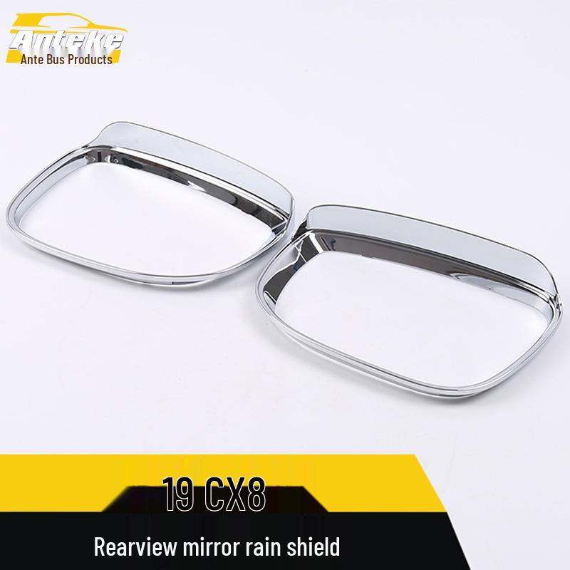 CX8 Rearview Mirror Rain Shield Bright Ring Decorative Sticker Accessory.