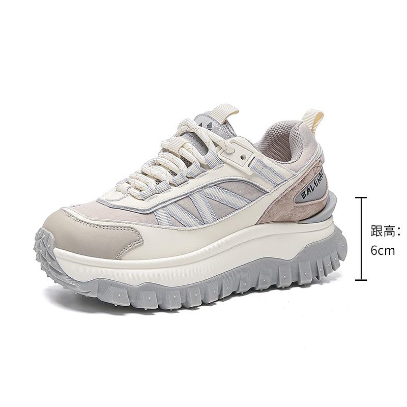 2025 New Lightweight Dad Shoes Women's Platform Heightening Non-slip Retro Sports Shoes Versatile Women's Shoes Casual Shoes Children