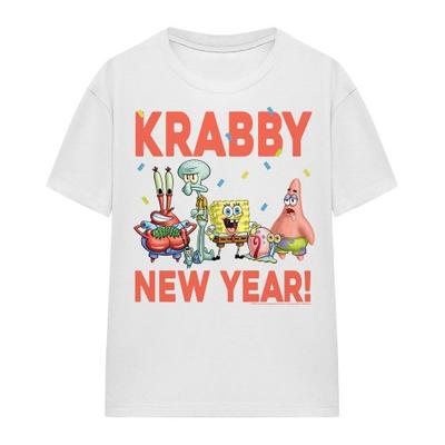 SpongeBob SquarePants Unisex Adult Krabby New Year T-Shirt