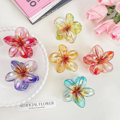Fermaglio per capelli da donna, a forma di fiore, di colore caramella, elegante, antiscivolo, per fissare i capelli sulla schiena, accessori per capelli