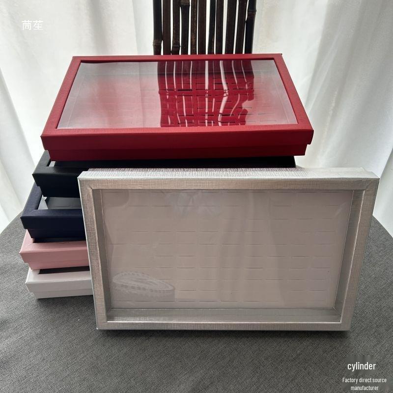 100-Position Large Capacity Clear Earring, Ring, Necklace, and Pendant Organizer Box