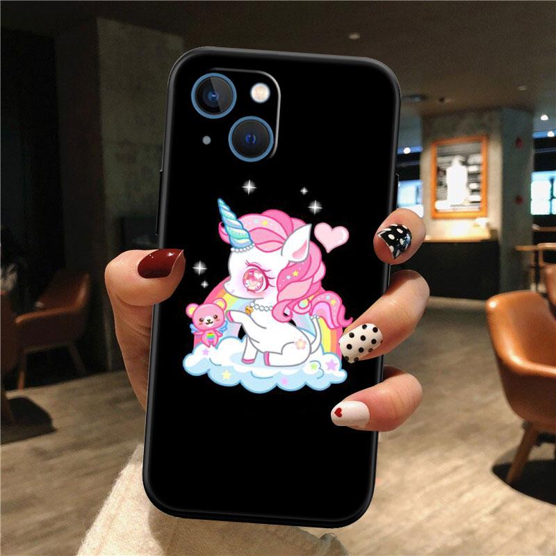 IK21 Cartoon Unicorn Phone Case for OPPO A40 A60 A80 A15 A16 A16K A12 A17 A17K A54 A54S A53 A53S A55 A56 A57 A98 F23
