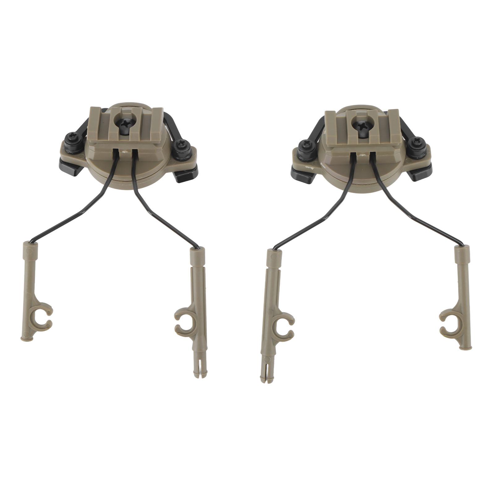 

2 шт. Кронштейн гарнітури підвіски для шолома 19Адаптер для планки 21 мм Поворотні навушники Мисливські навушники