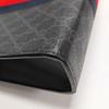 [Pre-Owned] Signature Logo Stripe Web Zipper Canvas Clutch - Fair #1Q4GJFX