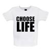 Wähle das Leben - Kinder Baby Kinder Jungen Mädchen Unisex T-Shirt / Body - Slogan 80er Retro Kostüm Wham Verziert