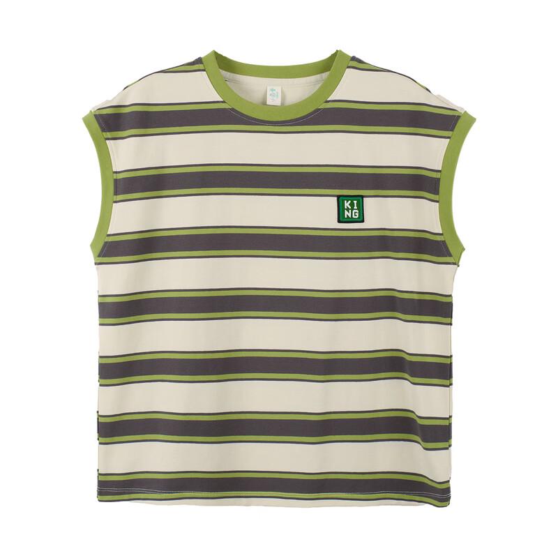 Boys' Striped Round Neck Tank Top