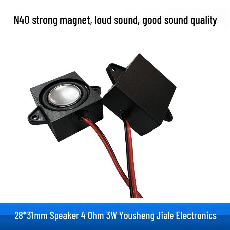 2831 Waterproof 28mm 4 Ohm 3W Square Cavity Speaker for Advertising Machine