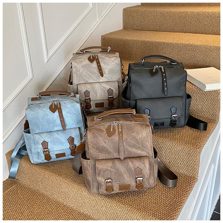 Tote bag women 2025 new large-capacity commuter backpack versatile ins messenger bag premium sense going out backpack