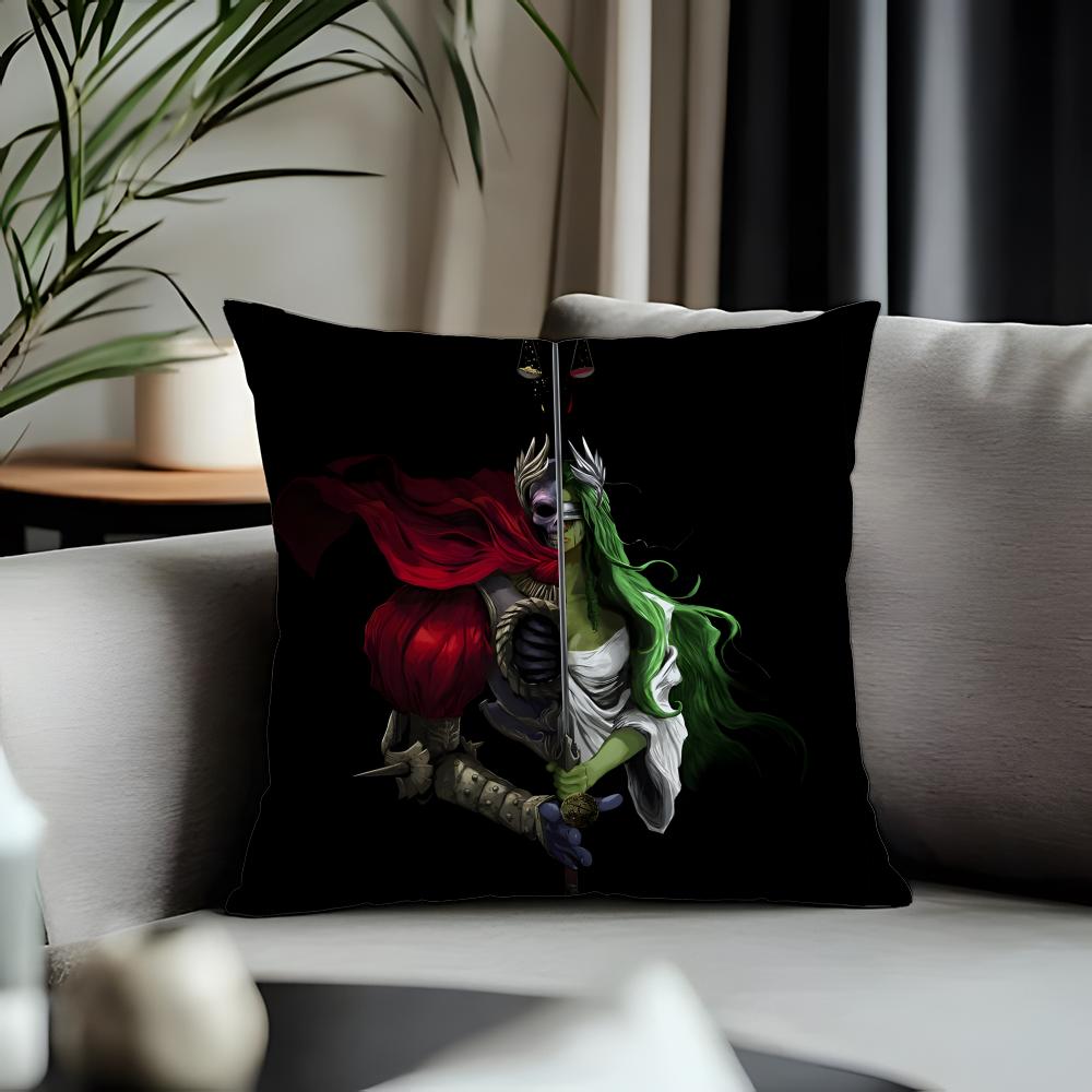 New Ppath of Exileew Cushion Cover Antidustmite Pillowcase Invisible Zipper Silky Short Plush Sofa Cushion Cover