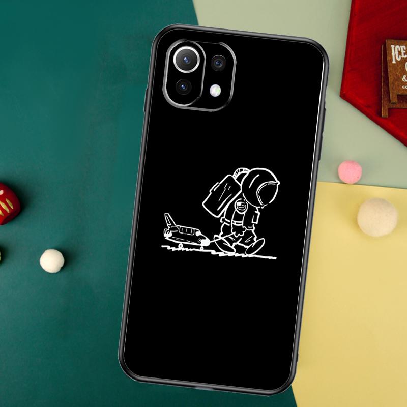 Cartoon Space Astronaut Case For Xiaomi 13 14 15 Ultra 11T 12T 13T 14T Pro POCO X7 Pro X3 X5 F5 F6 M6 X6 Pro Cover