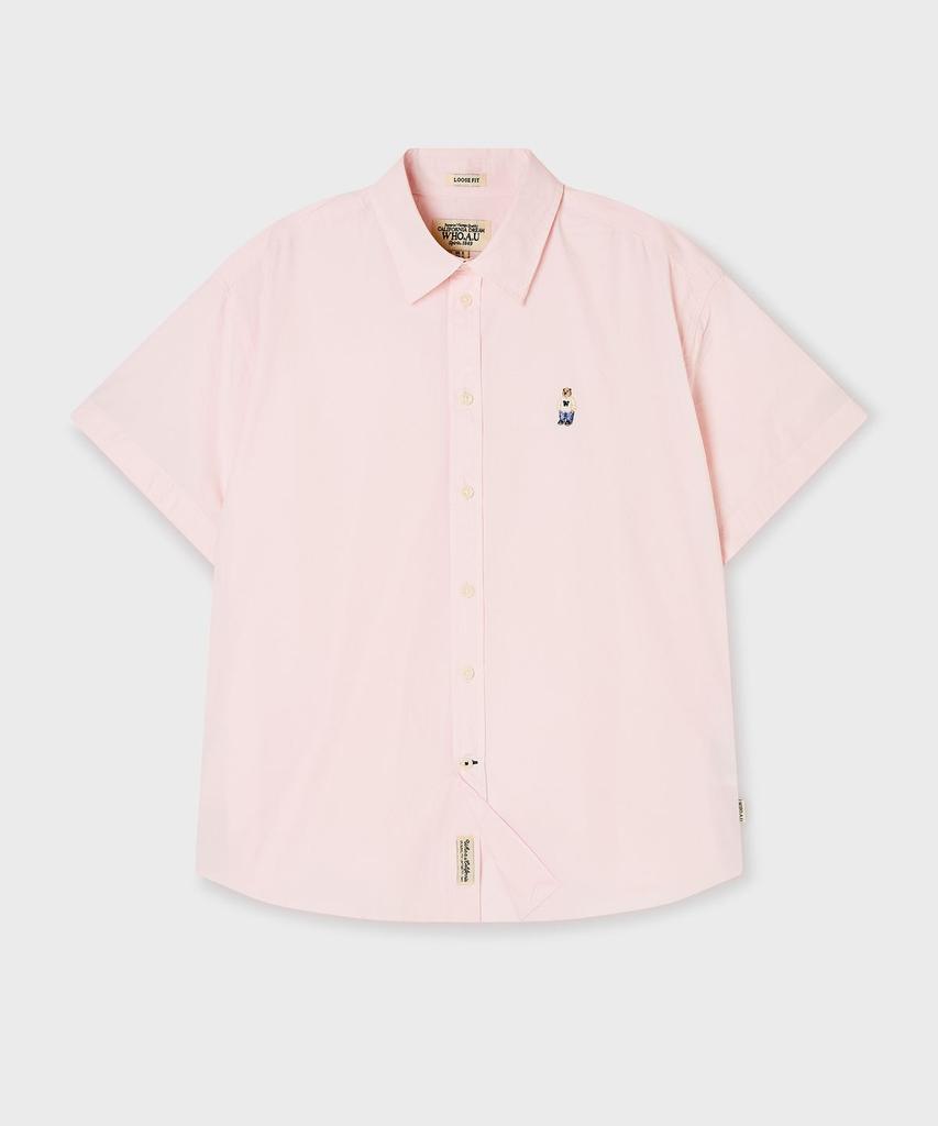 WHO.A.U Steve Loose Fit Short Sleeve Shirts / Whyag2511F