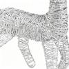Lighted Christmas Deer Anti-Rust Winter Holiday Festive Decoration Pre-Lit Glitter Standing Deer For Indoor Outdoor Front Yard
