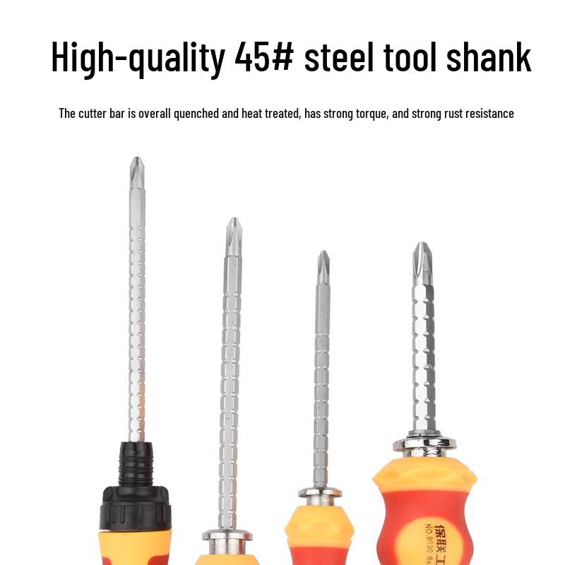 Phillips och Spårskruv Tvåvägs Teleskopisk Spärrskruvmejselsats med Starka Magnetiska Spetsar för Hushållsbruk