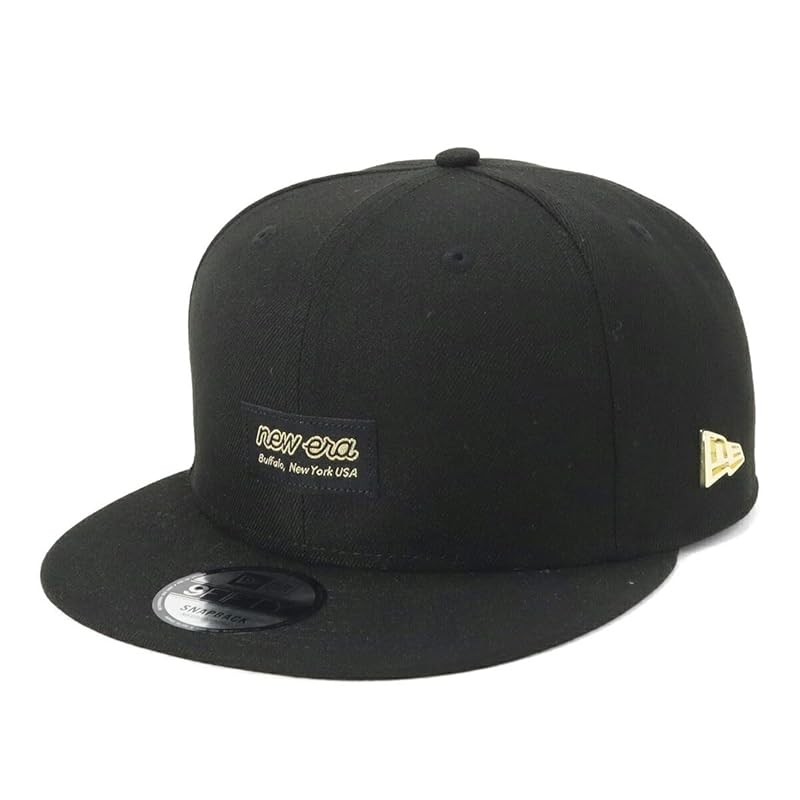 

[New Era] cap 9FIFTY metal flag logo badge black/metal gold M/L 950 METAL FLAG BLK GLD 251 14388582 NER36C4839