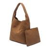 2025 Fashionable Large Capacity Mother-and-Child Hand-Woven Shoulder Bag