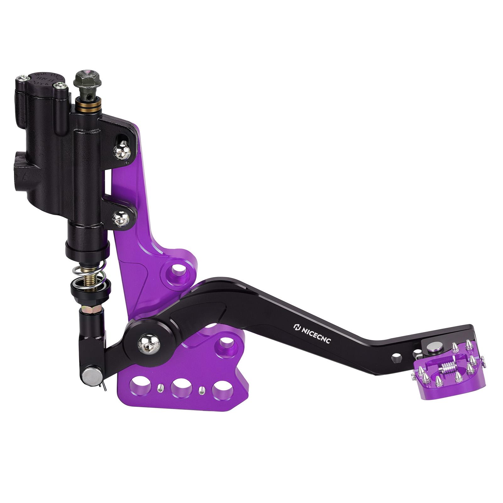 

NICECNC For 2026 2025 2024 2023 Surron Light Bee X Hydraulic Rear Foot Brake Assembly For Sur-Ron Light Bee S Segway X160 X260 фіолетовий