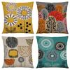 Retro Geometric Pattern Cushion Colorful Abstract Geometric Pillowcase Zipper Closure With For Sofa, Bed, Car, Living Room Decor