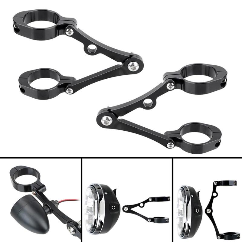 Motorbike Modified Accessories Adjustable Headlight Fork Mounting Brackets Motorcycle Headlight Bracket Head Lamp Holder