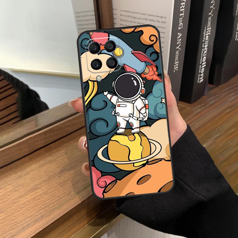 Cute Galaxy Astronaut Case For Samsung Galaxy M56 M16 M36 M33 M53 M13 M12 M32 M52 M20 M15 M55 M31 M14 M35 M34 M54