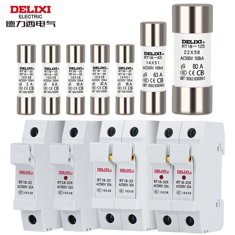 DELIXI ELECTRIC RT18 Cilindrische Zekeringhouder