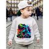 Spring/Summer Cartoon Dinosaur Hoodie Sweatshirt for Aged 3-8, Casual O-Neck Pullover Clothing