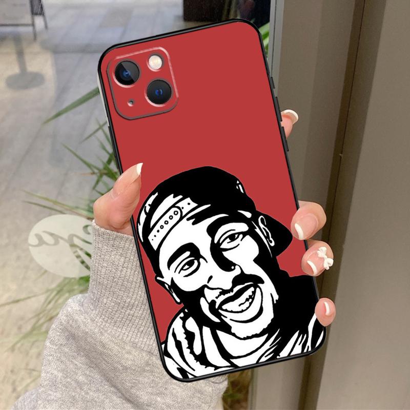 Rapper 2pac Singer Tupac Case For iPhone 16 Pro Max 15 14 12 11 13 17 Pro Max Plus 12 13 Mini 16e 17 Air Back Cover