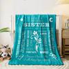 Sister Themed Cozy Blanket Bedroom Blanket for Livingroom Couch Lunch Break Soft Throw for Friend's Festival Gift