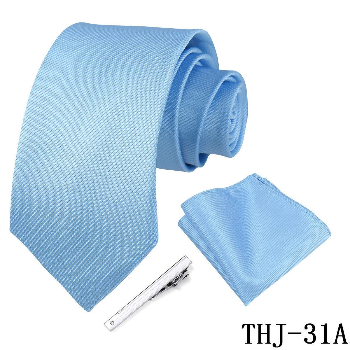 Men S Tie Pocket Towel Tie Clip Set Business Wedding Trendy Premium Burgundy Tie Hot Sale