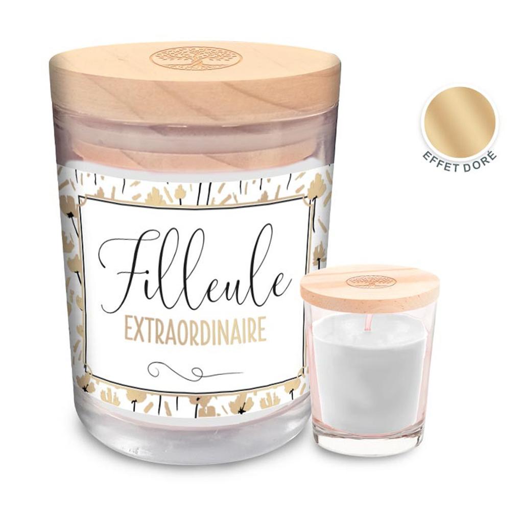 Les Trésors De Lily [R6065] - 'Filleule Extraordinaire' Scented Candle (cherry) - 92x70mm