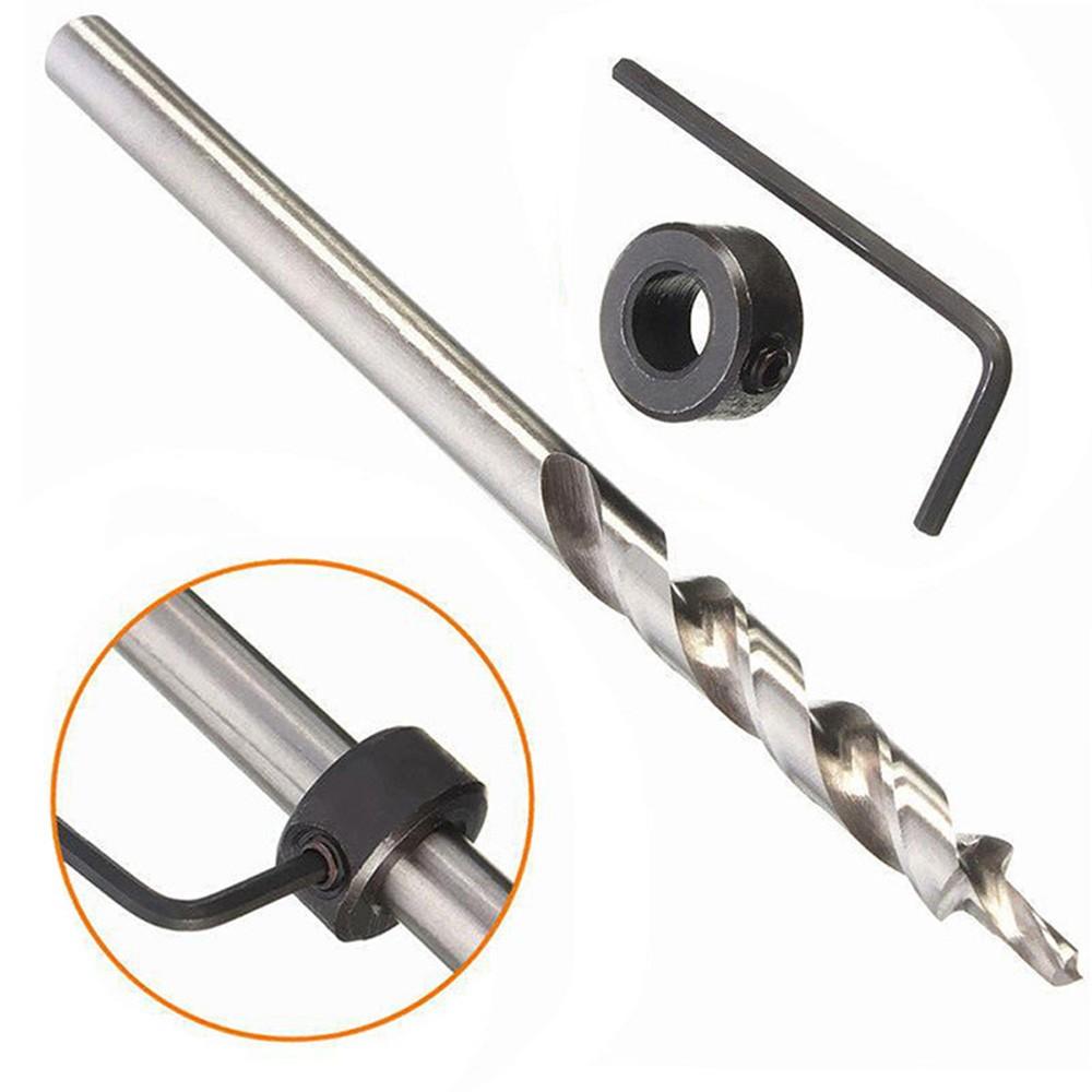 Hex Step Drill Bit 14 9 5mm Diameter (3/8 ) with 1/4 Hex Shank for Manual Pocket Hole Jig Use Suitable for Corded Drills