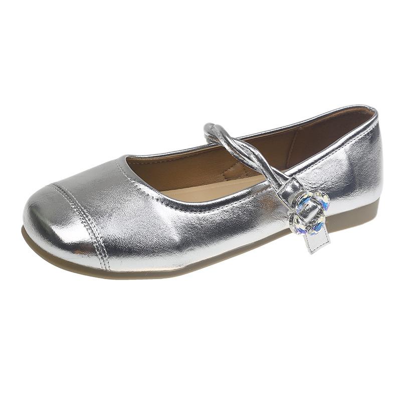 Fashion 2025 Women's Mary Jane Shoes Round Toe Flat Sole One-length Strip Shallow Mouth Shoes Casual Women's Shoes in The Korean Style