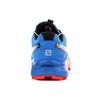 SALOMON Speedcross 4 Comfortable Slip-Resistant Durable Low-Top Hiking Shoes Men Hiking Shoes Blue Red 383132