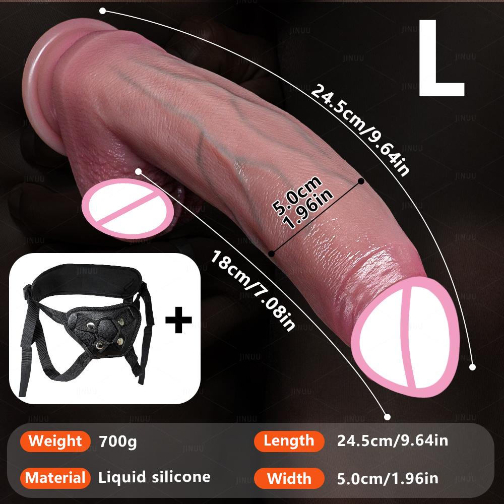 18+ Soft Big Realistic Dildo Silicone Big Penis with Suction Cup Adult Sex Toys for Woman Men Vaginal Anal Massage Stimulator