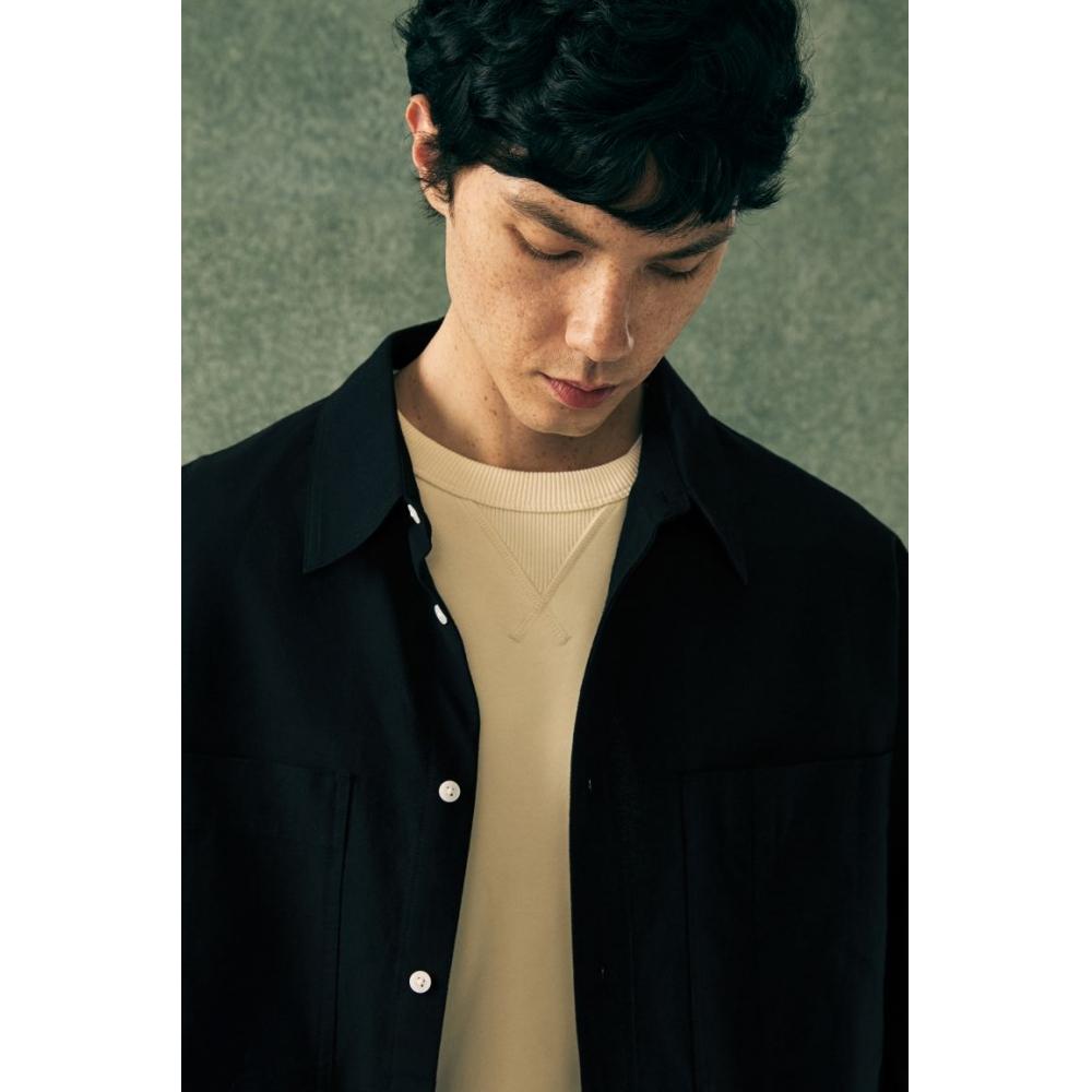H M Loose Fit Oxford sHirt Black