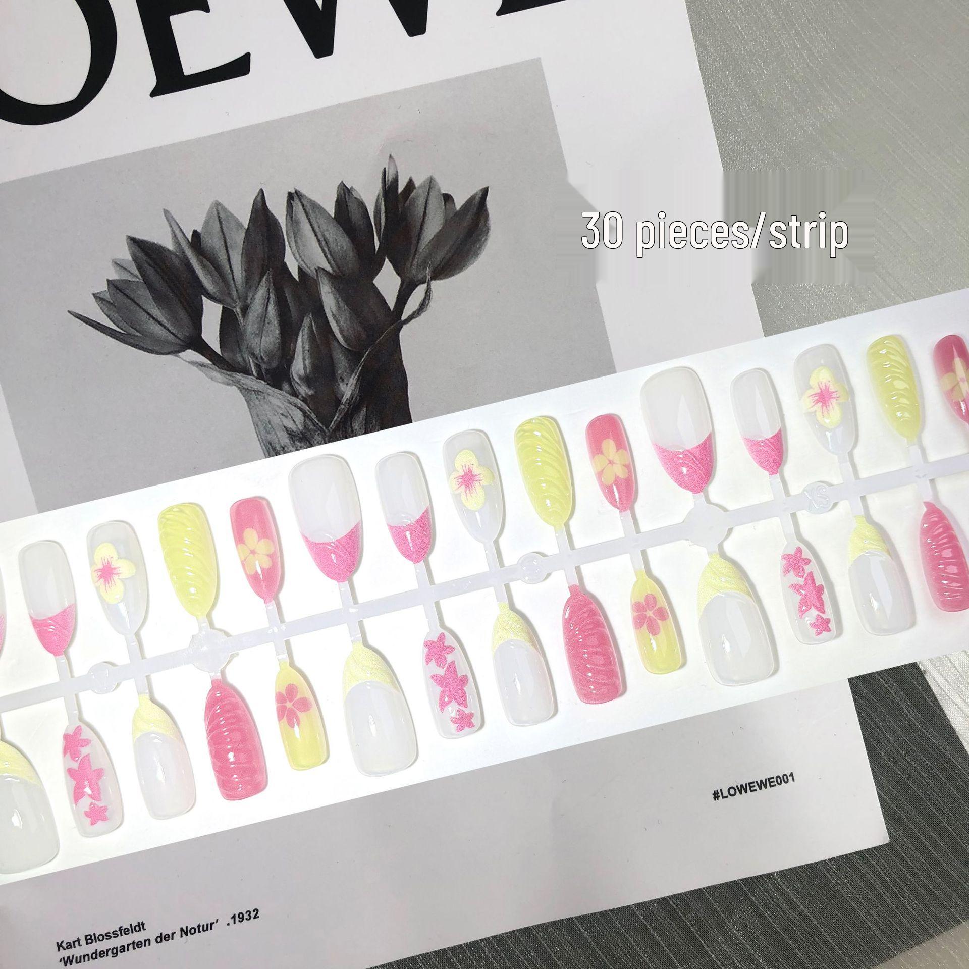 

3D Spring Flowers Dopamine Press-on Nails - Playful Vacation Style