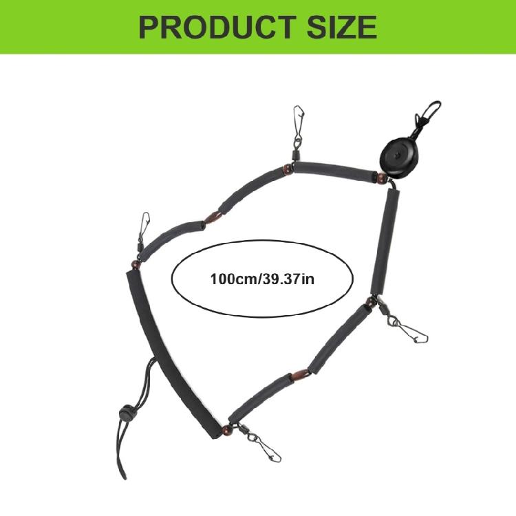 Fishing Tool Holder Lanyard Fly Fishing Accessories Multifunction Fly Fishing Lanyard Necklace with Clip and Retractor