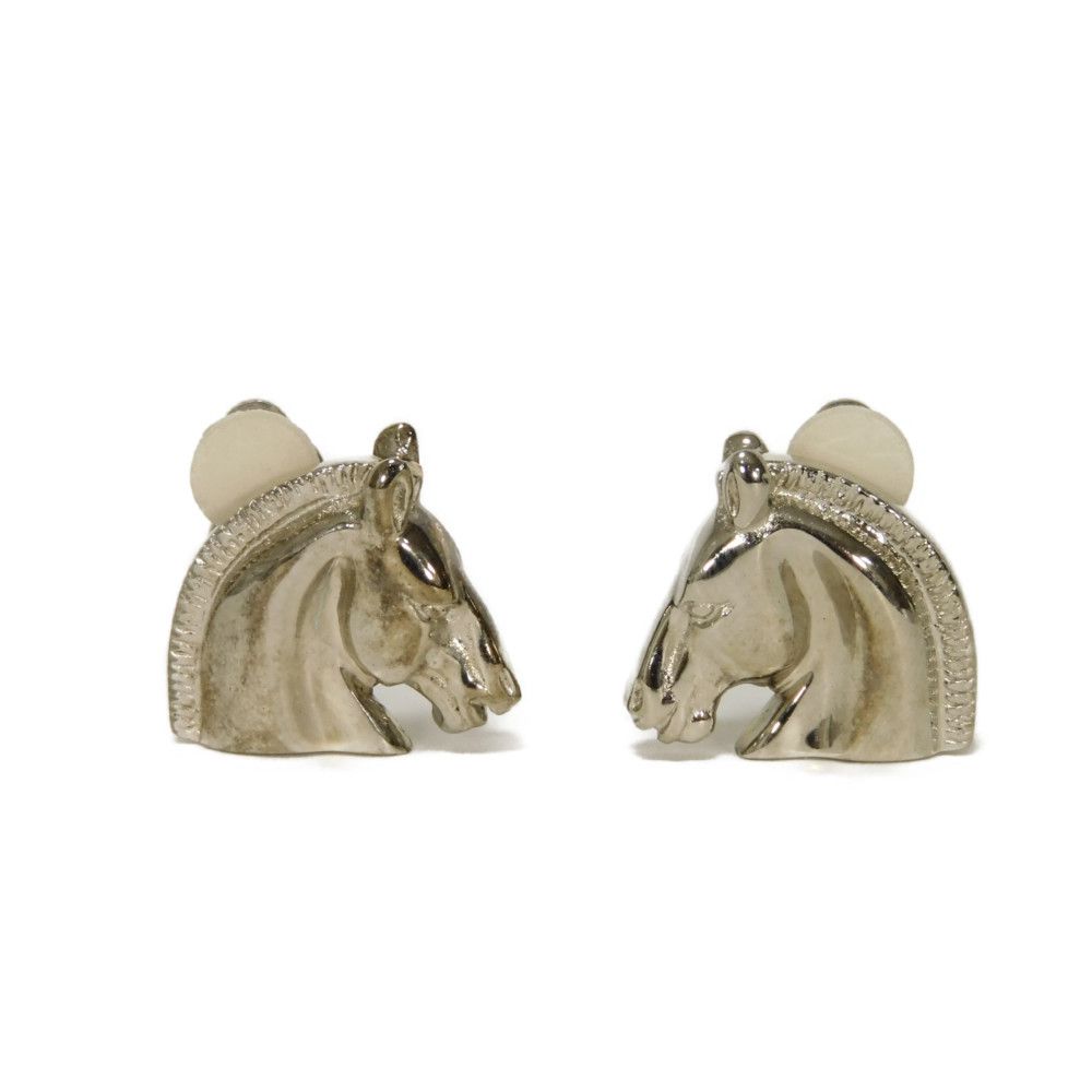 Used 9212 Cheval Clip 7982 Horse Metal Silver Women's from Japan AUTHENTIC