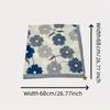 Women's Suction Button Square Scarf Printed Scarf Printed Temperament Square Scarf